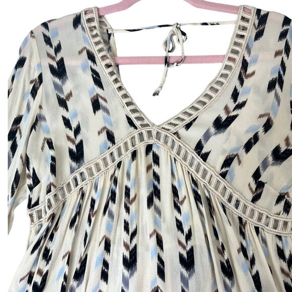 Design Lab Lord & Taylor lightweight long sleeve pattern tunic Medium - Picture 4 of 6